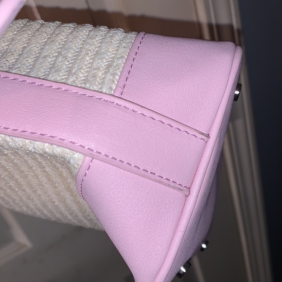 🎀STEVE MADDEN BTEENA RAFFIA PINK BUCKET BAG🎀 - Picture 15 of 15